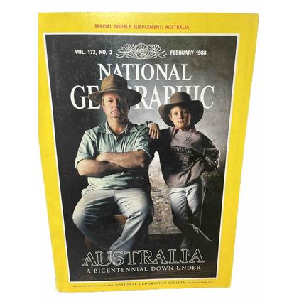 National Geographic Magazine February 1988 Australia - Vintage Collectable p2