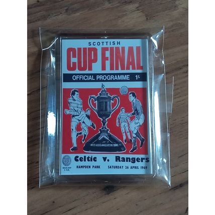 1969 Scottish Cup Final Programme Cover fridge magnet - Celtic vs Rangers