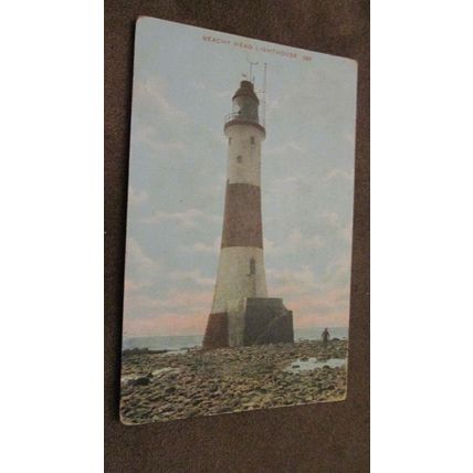 1907 fr Postcard - Beachy Head Lighthouse, Eastbourne - Sussex