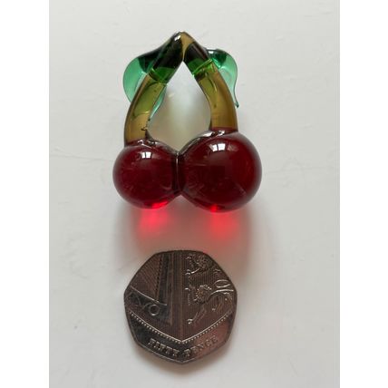 GLASS FRUIT MINIATURE - CHERRY