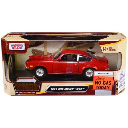 1974 Chevrolet Vega Red "Forgotten Classics" Series 1/24 Diecast Model Car by...