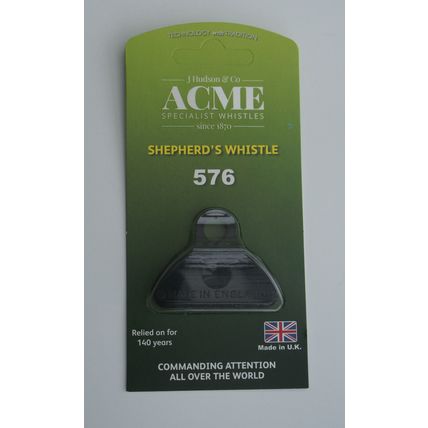 GENUINE ACME 576 SHEPHERDS WHISTLE PLASTIC or SILVER NICKEL PLUS BLACK LANYARDS