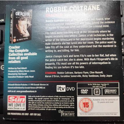 Cracker DVD Promo The Sun True Romance Robbie Coltrane TV Icons
