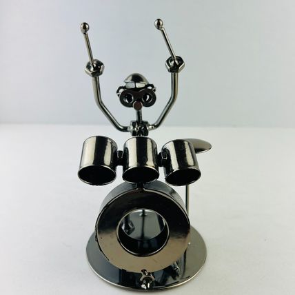 American Folk Art - The Drummer Nuts & Bolts Iron Man