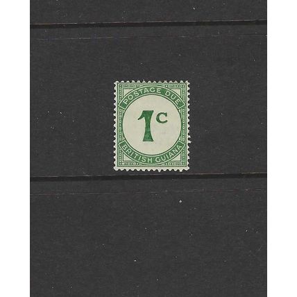BRITISH GUIANA 1940 1c GREEN POSTAGE DUE STAMP MOUNTED MINT