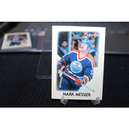 1987 o-pee-chee hockey oiles mark messier hof card#28