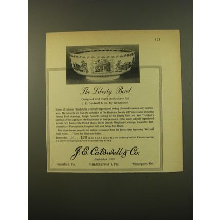 1961 J.E. Caldwell & Co. Advertisement - The Liberty Bowl