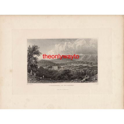 Curaghmore (Curraghmore) House, Co Waterford, Ireland, Book Illustration, 1832