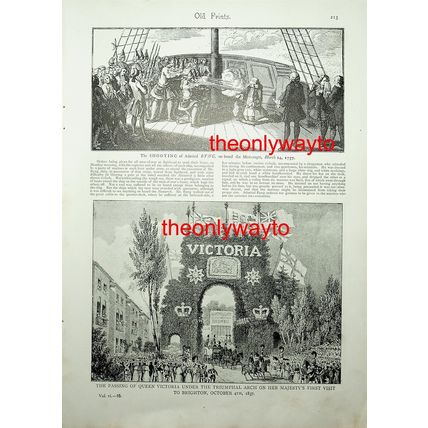 Queen Victoria in Brighton (Queen Anne At 4 Ages, Reverse), Book Illustration