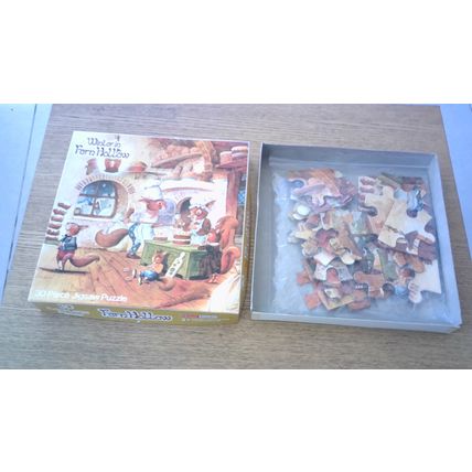 WINTER IN FERN HOLLOW Jigsaw Puzzle (30 Extra Large Pieces) Hestair (1980)
