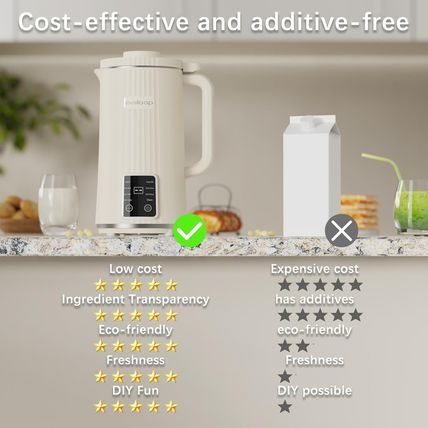 8 in 1 Automatic Nut Milk Maker, 40Oz Plant Based Milk Machine for Homemade Almo