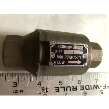 NEW 1/2" NPT Nicholson TA 501 Thermostatic Steam Trap 500 Psi ,SE