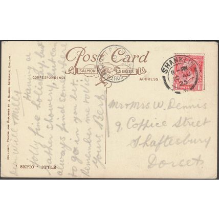 Shanklin from West, Isle of Wight, 1925 - Salmon Postcard