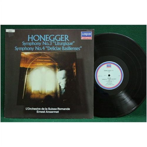 Ansermet - Honegger: Symphony No. 3, Liturgique/Symphony No. 4 - 414 435-1 - NM