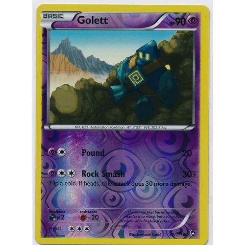 Pokemon XY Furious Fists 42/111 Golett Rev Holo