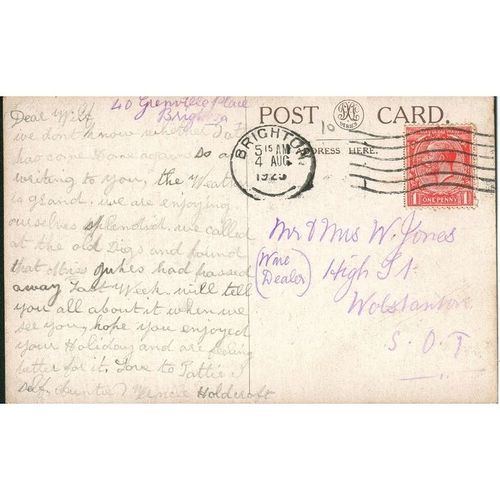 Vintage PC 1925 - Madeira Walk Brighton, Sussex
