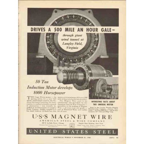 american steel wire company 1936 langley field virginia vintage ad