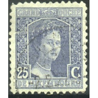 Luxembourg 1914 - SG177 - 25c blue - Grand Duchess Adelaide - used