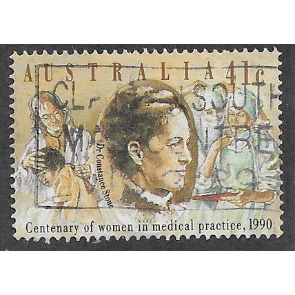 AUS 1990 41c '100TH ANN OF WOMEN IN MEDICAL PRACTICE' FINE USED (EBID67-889)