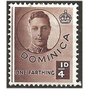 Dominica 1940 SG109 1/4d Brown CSP Mounted Mint . .. .