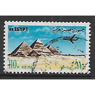 EGYPT AIR 1972 110 PYRAMIDS GIZA SG1172 FINE USED#2