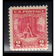 645 2c Valley Forge Barely Clears MNH O1225