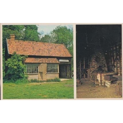 Grindisburgh Smithy Stowmarket Handicraft Craft Centre Tools Suffolk Postcard