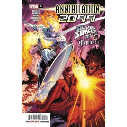 Annihilation 2099 (2024) #4 Marvel Comics SILVER SURFER vs MEPHISTO