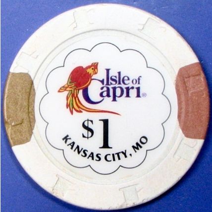 Isle of Capri. $1 Casino Chip. Kansas City, MO. Z53.