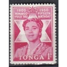Tonga 1950 1d 50th Birthday SG 92 L/M/Mint