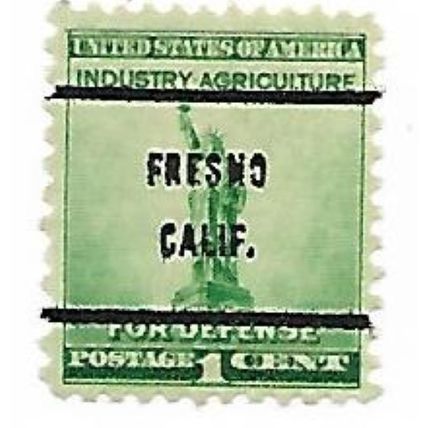 BUREAU PRECANCEL SALE FRESNO, CALIF 899-61