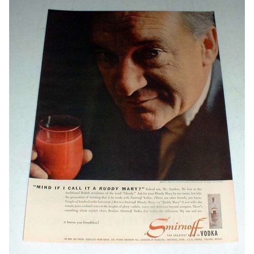 1956 Smirnoff Vodka w/ George Sanders!