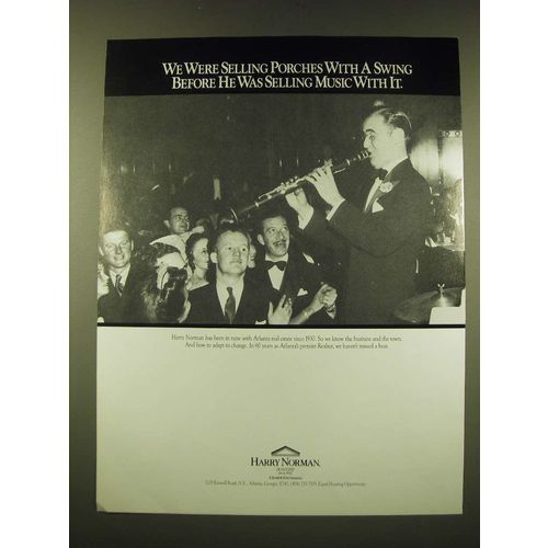 1990 Harry Norman Realtor Ad - Benny Goodman