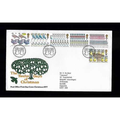 GREAT BRITAIN 1977 CHRISTMAS FIRST DAY COVER#2