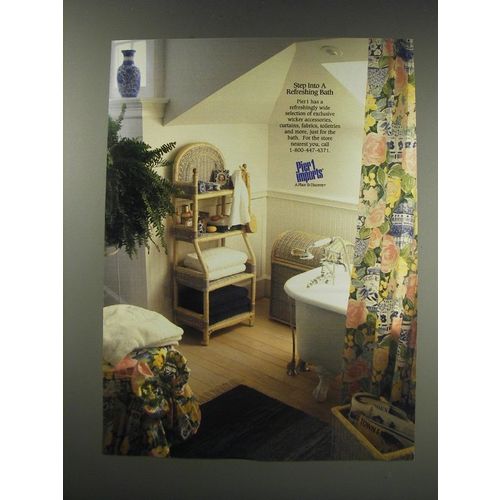 1991 Pier 1 Imports Ad - Step into a refreshing bath