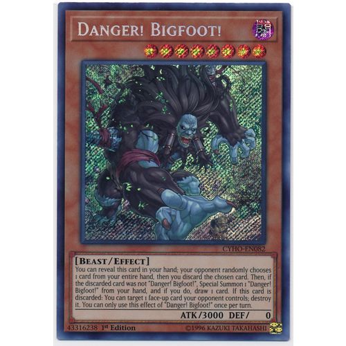 YuGiOh Cybernetic Horizon CYHO-EN082 Danger! Bigfoot! 1st Edition