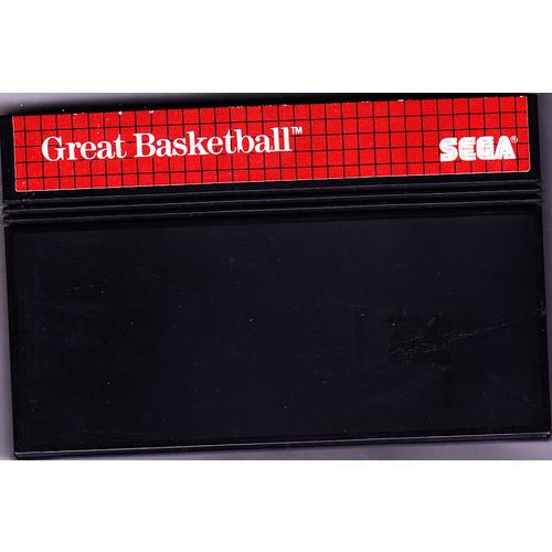 Great Basketball - Sega Master 1987 Video Game - Acceptable