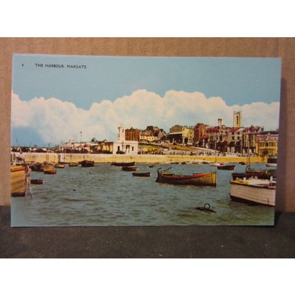 THE HARBOUR, MARGATE, KENT unused vintage postcard =