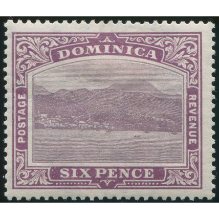 Dominica 1921 6d purple SG 67 unused