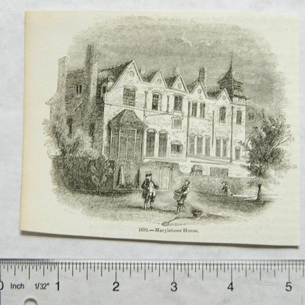 1860s engraving - Marylebone House