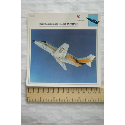 British Aerospace HS.125 Dominie - GB - Trainer - Collectors Club Card