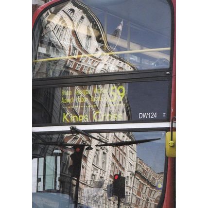 Kings Cross 59 Bus London Optical Illusion Photography Winner Rare Postcard