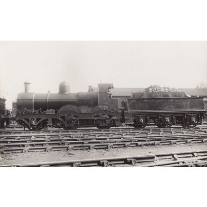 Bristol & Exeter Railway 3225 Broad Guage Class Antique Train Real Photo Postcar