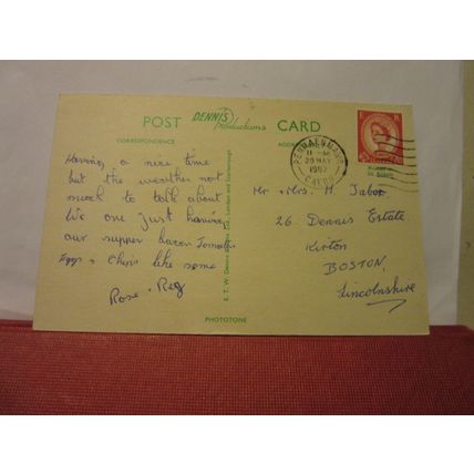 MARINE DRIVE, LLANDUDNO used vintage postcard by E T W Dennis 1962 pm =