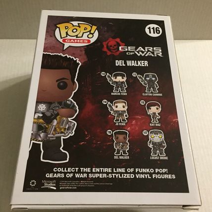 NEW Gears of War Del Walker Pop Figure #116