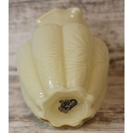 VTG Fenton Glass Small Pitcher Creamer MCM Art Glass Yellow16 oz Gift Decor
