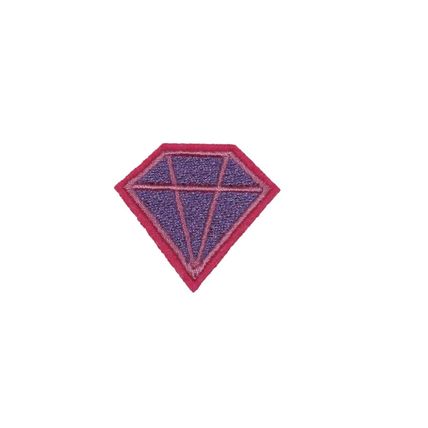 Small Diamond Iron Sew Embroidered Patch Badge Patches Logo Fancy Badges 253