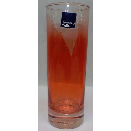 New Set 4 Leonardo Germany Highball Drinking Red Glasses 1 Glass Not Perfect