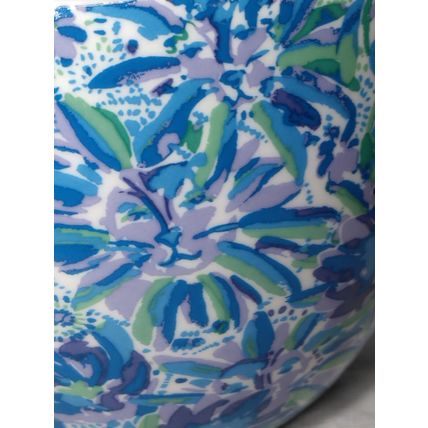 Lilly Pulitzer Mug Blue White Green Purple design Coffee/Tea Cup 12 Oz Tiger XX