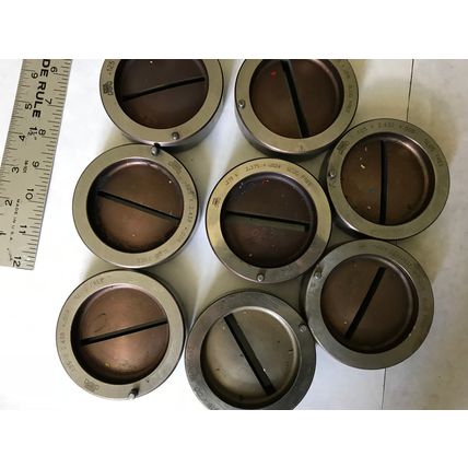 LOT 19 MATE .219X2.375 RECTANGULAR TURRET PUNCH SLUG FREE DIES,3-1/2" O.D.,AB